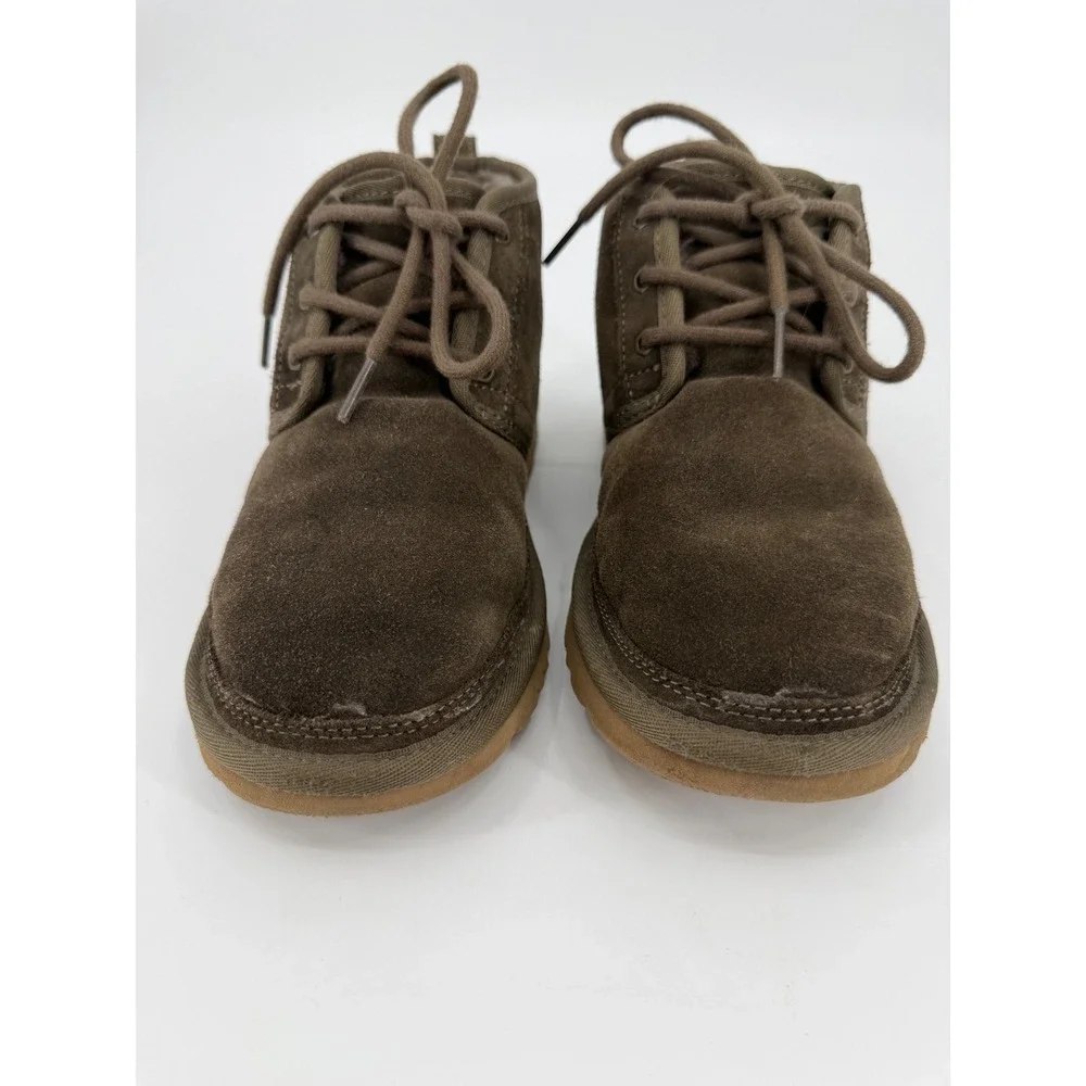UGG Neumel Burnt Olive Suede Lace Up Chukka Boots 1094269 Womens 7